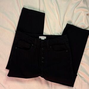 Good American High Rise Black Mom Jeans